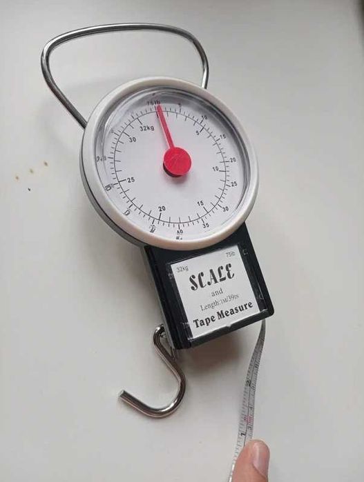 Waga bagażowa na ryby okrągła 32kg wisząca nowa