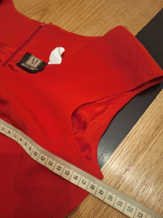 MADELEINE elegancka sukienka czerwona roz 38