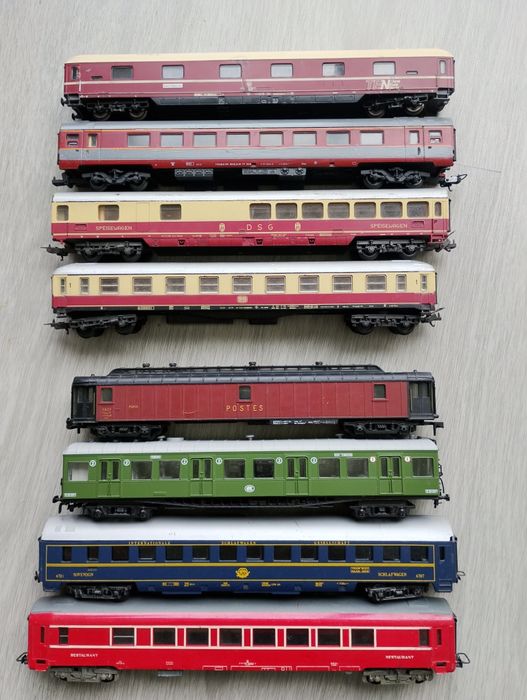 Conjunto 8 carruagens, Roco, Lima, Jouef, Hornby, H0 1:87