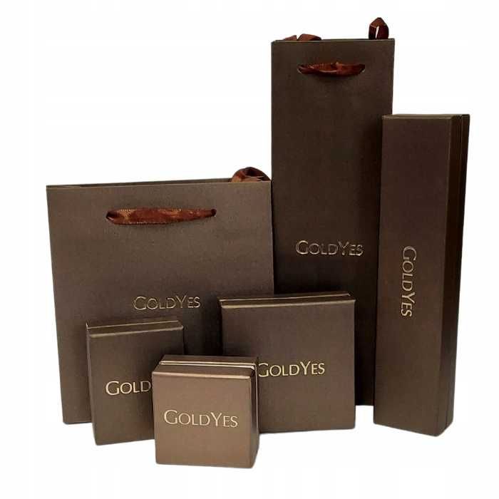 Złoty łańcuszek o splocie korda próby złota 585