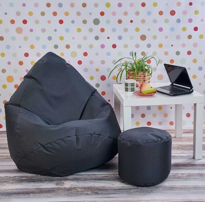 Nowa PUFA Worek Sako XXL + Podnóżek Dla Dzieci Siedzisko (GRATIS)