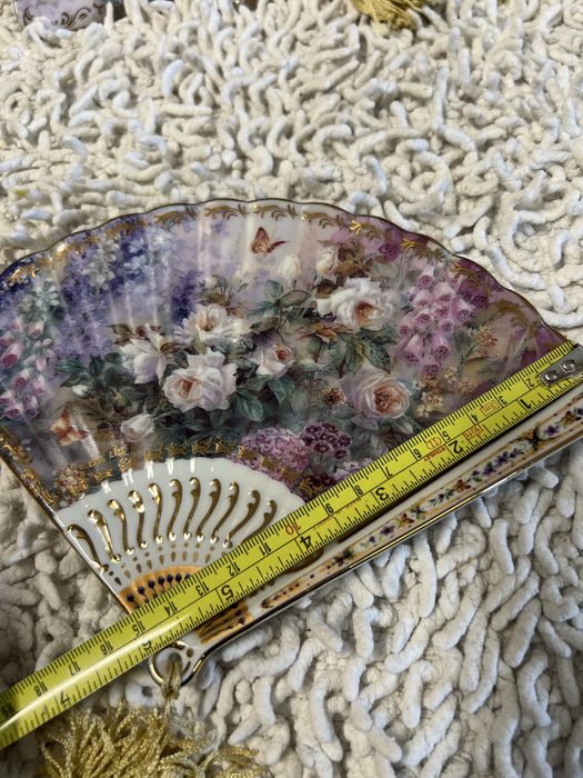 Porcelanowe talerze wachlarze