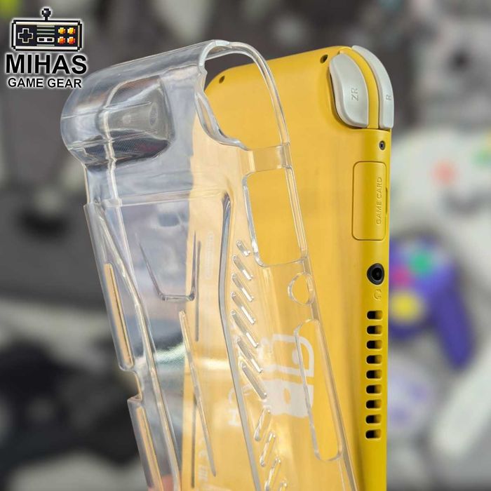 Nintendo Switch Lite: Прозорий чохол-бампер, накладки Super Mario