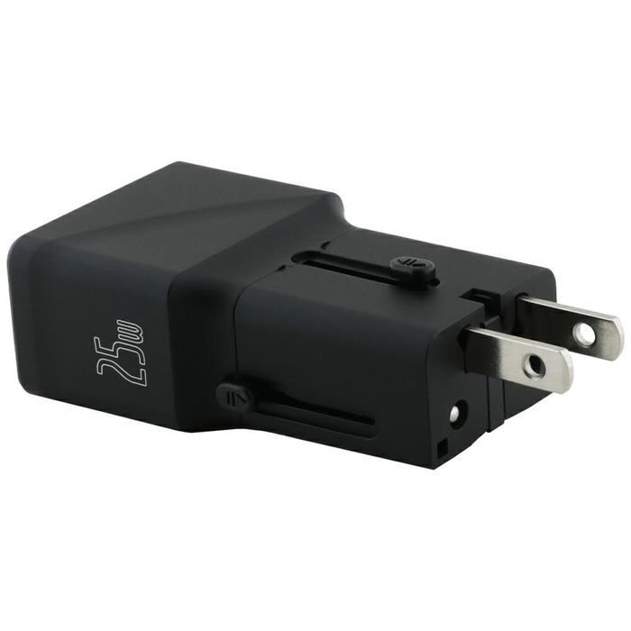 Ładowarka sieciowa TUMI Travel Adapter   25W USB-C / USB-A czarny