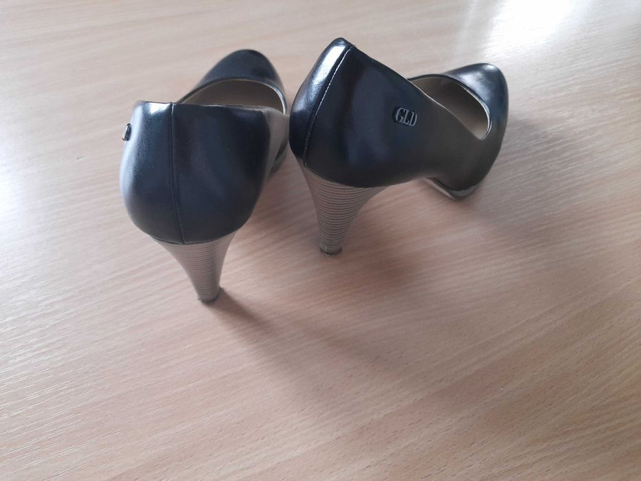 Czarne szpilki 10 cm eco skóra Graceland r. 40