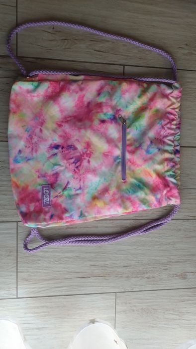 Worko plecak Loozz kolory tęczowe piękne kieszonka