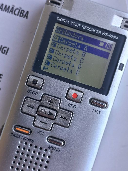 Диктофон цифровий Olympus-550M стерео, WMA, USB-штекер, 2Gb в упаковці