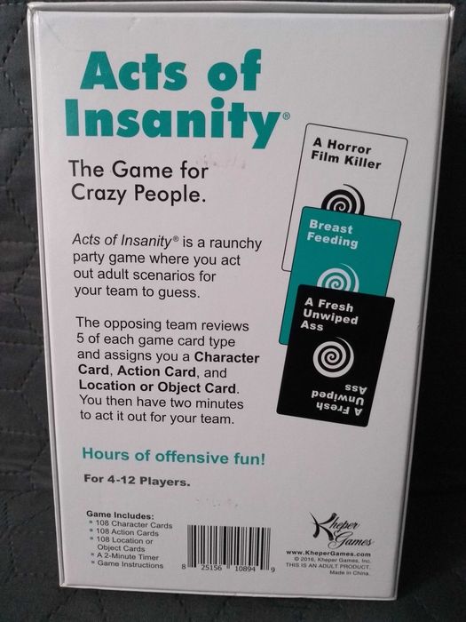 Gra Acts Of Insanity The Game for Crazy People