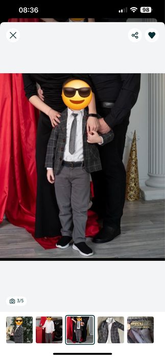 Костюм на хоопчика 5 років, піджак, костюм на фотосесію