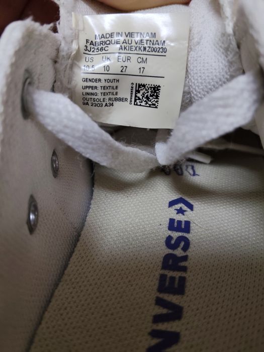 Sapatilhas Converse All Star brancas de criança