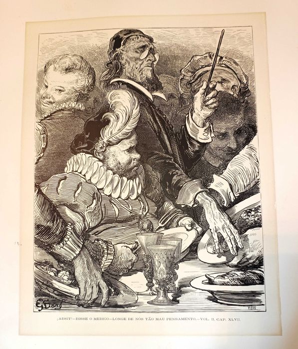 Gravuras Dom Quixote de la Mancha Gustave Doré H. Pisan 1866 20