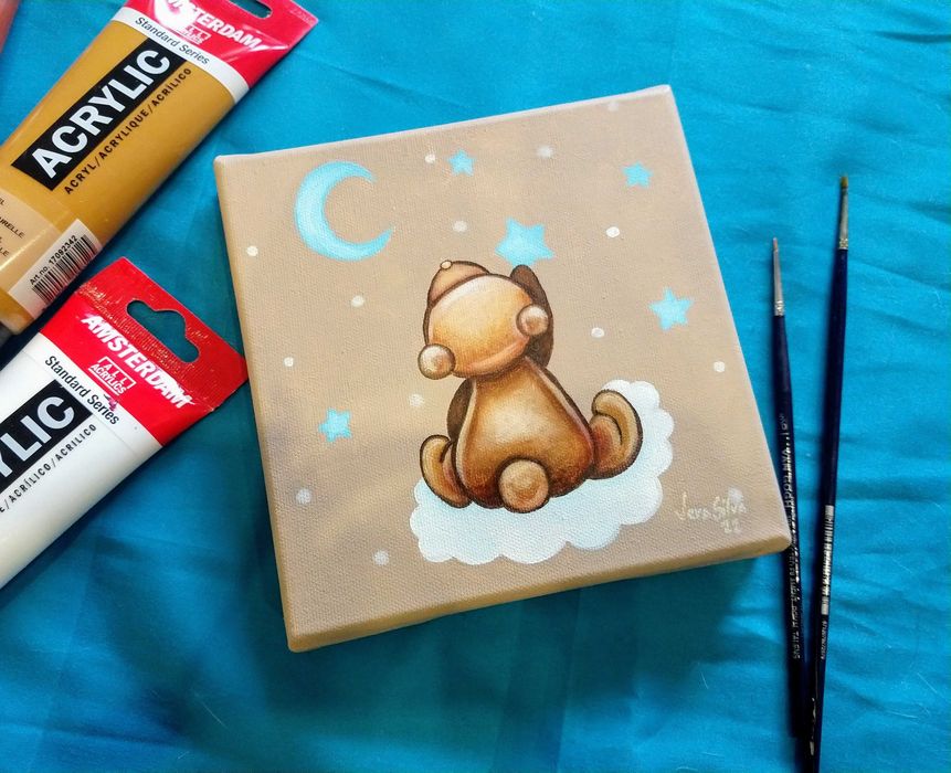 Decoração infantil - Pintura Ursinho