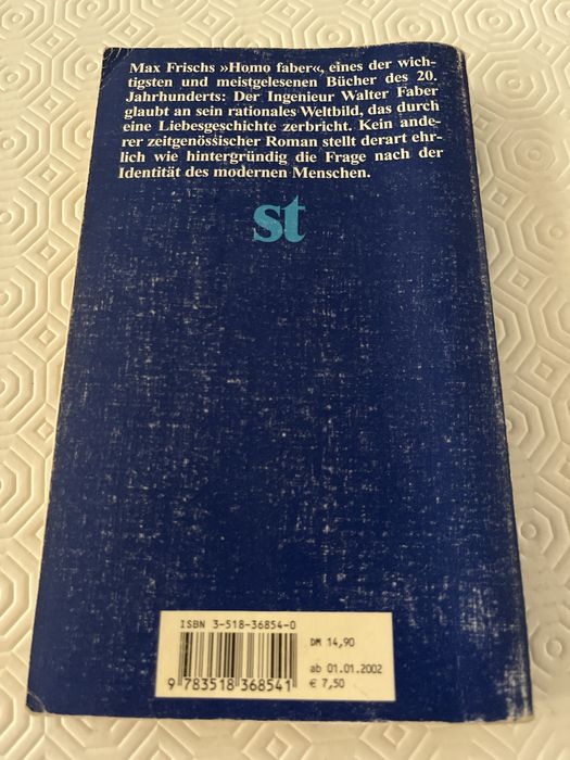 Max Frisch, Homo faber