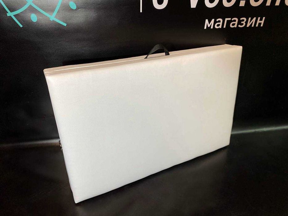 Набір Старт білий: кушетка тверда + етажерка + стілець