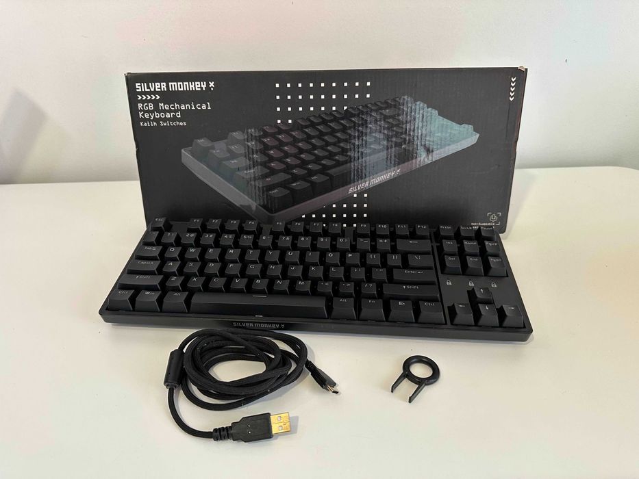 Klawiatura Hotswap TKL Silver Monkey SMGK1000, mechaniczna, przewodowa