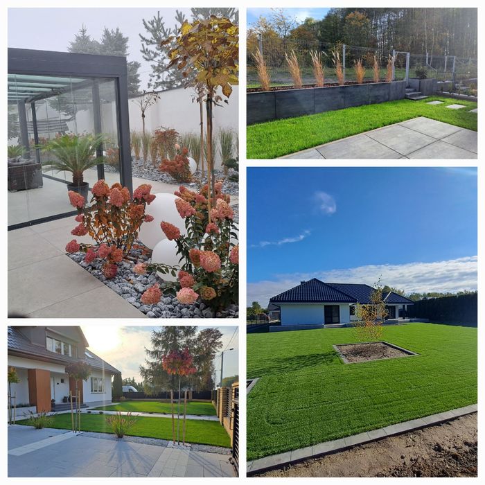 Nawadnianie trawa z rolki projektowanie