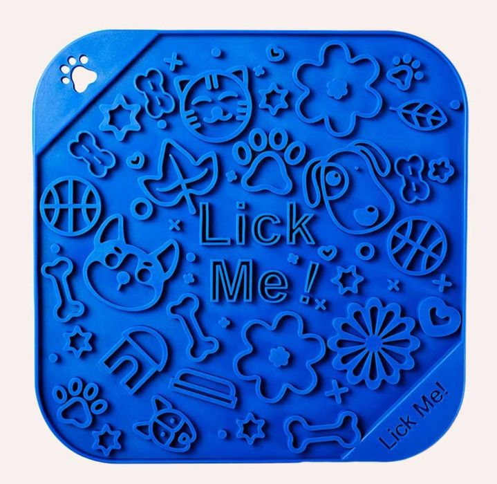 Силиконовый коврик для  кошек и собак для слизывания лакомства - Lick