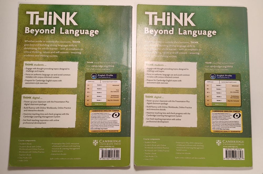 Pack Manuais Inglês Cambridge - Think Starter A1 (Student's Book + Workbook)