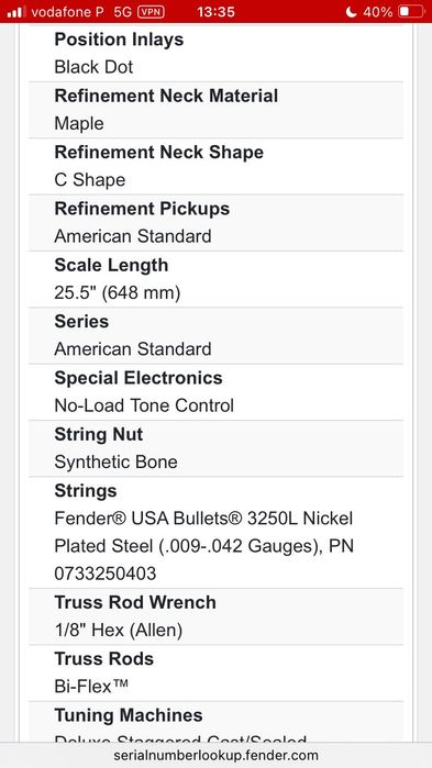 Fender Stratocaster American Standard 2009