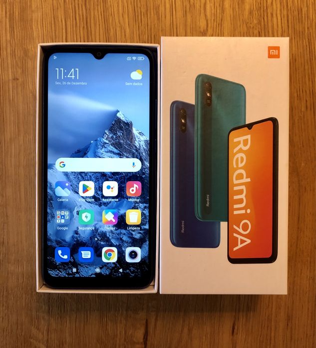 Xiaomi Redmi 9A azul praticamente novo