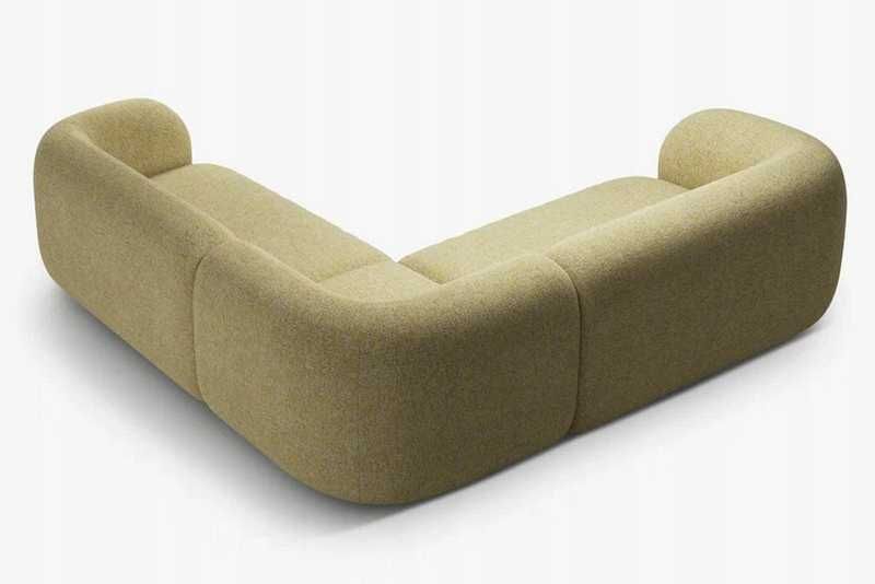 Sofa narożna narożnik Kate melanż słonecznikowy 235x210x76cm Micadoni
