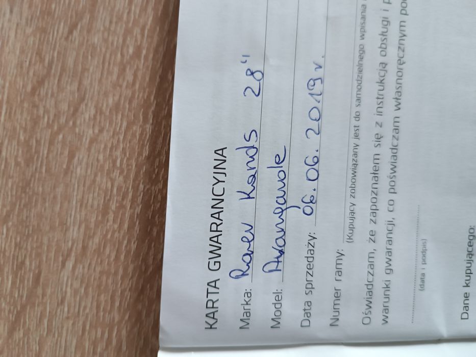 Rower kands avangarde 28"