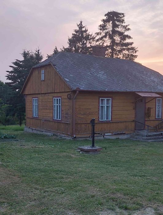 Drewniany Dom na Wsi  plus druga działka.