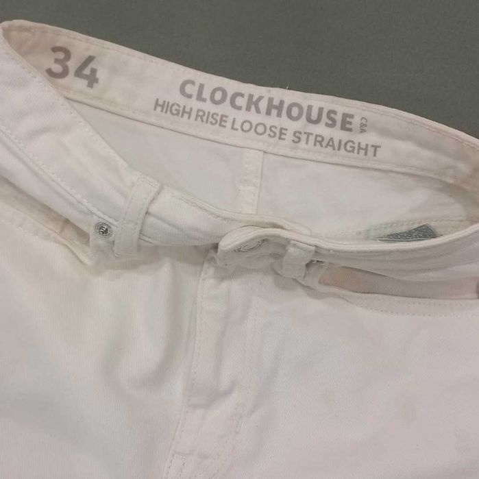 Джинси р.34/XS з гарненьким літнім принтом