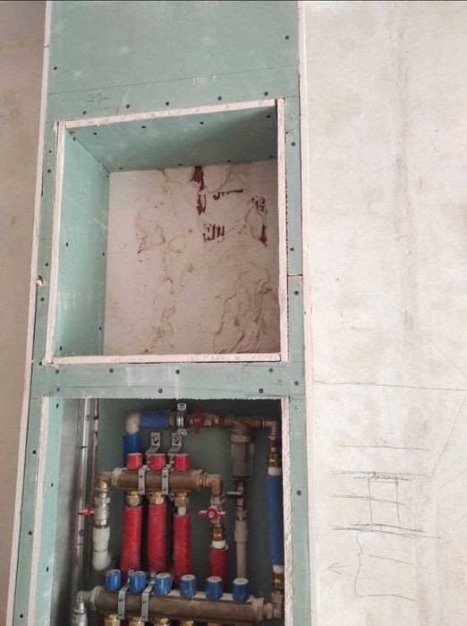 Отопление под ключ. Разводка горячей воды по трубах. Тёплый пол