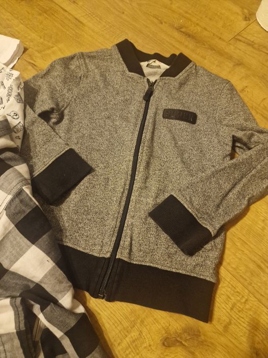 Zestaw ubrań koszula bluza chłopiec 128