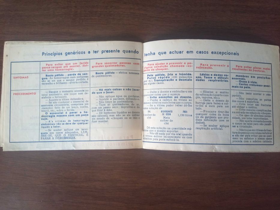 Brochura da Mocidade Portuguesa Proteção Civil