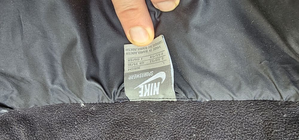 NIKE kurtka puchowa damska długa rozmiar L wymiary na zdjęciach