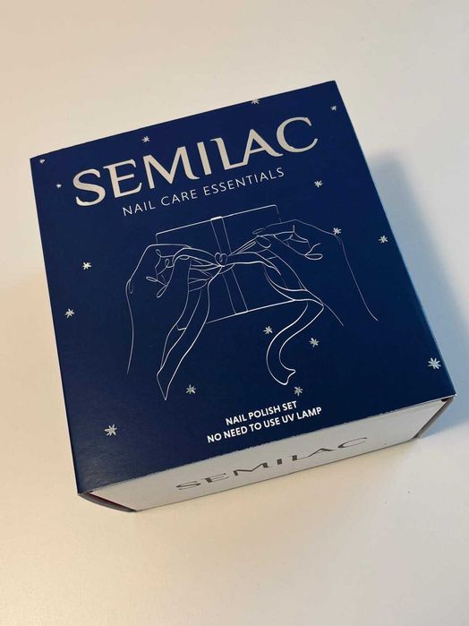 Semilac Nail Care Essentials zestaw do manicure klasycznego 017 lakier do paznokci, Bazo/Top 2w1 i krem do rąk