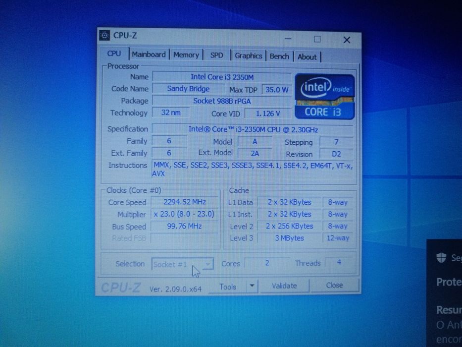 Portátil profissional Dell i3 8gb