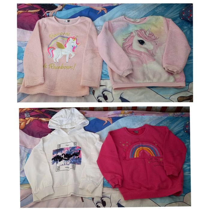 Великий пакет теплого одягу для дівчинки,  куртки, штани,  розмір 116