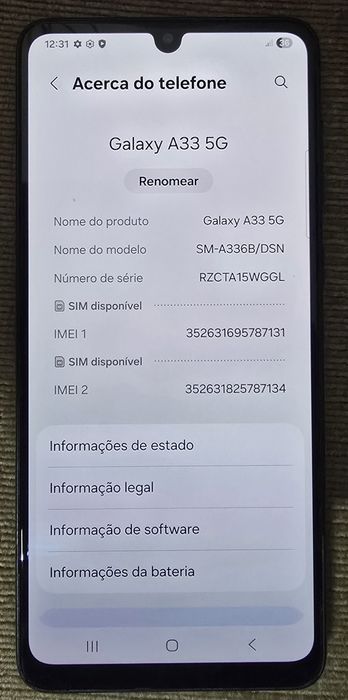 Samsung galaxy A33 5G