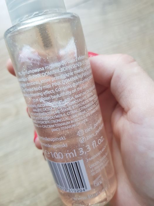 Perfumowana mgiełka do ciała roswietlajaca Pink Dominik Rupinski Bi-es