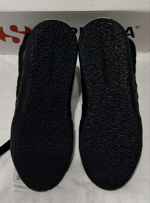 Superga 2260 Quilted Black высокие кеды (Италия) 38рр 24.6см