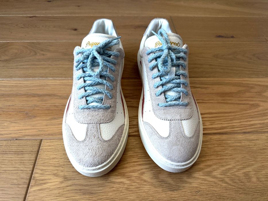 Dsquared2 Rider Męskie Sneakersy Biało-Beżowe 43