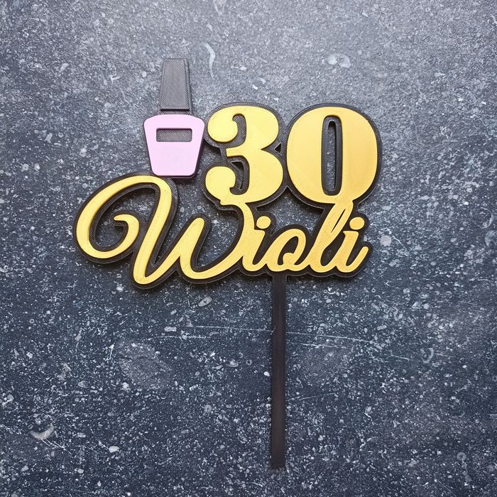 Personalizowany topper na tort. Toper, urodziny wesele 18stka chrzest