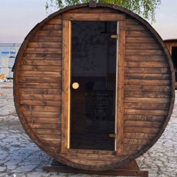 Sauna ogrodowa BECZKA mini 180 cm do samodzielnego montażu