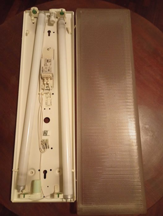 Lâmpada de teto tubular 60 cm