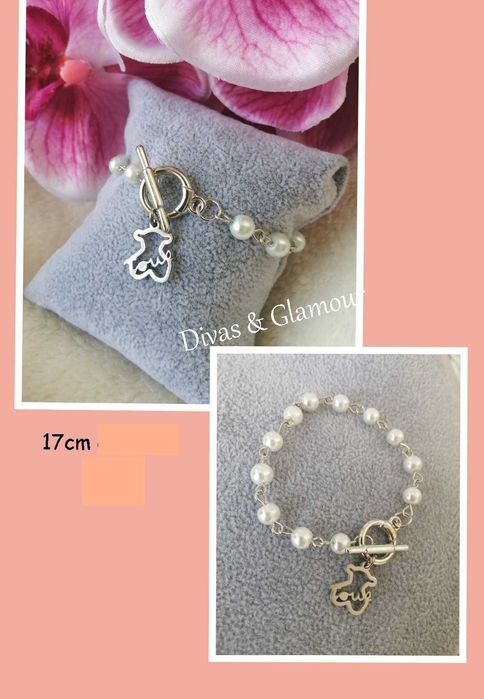 Vários modelos de pulseiras no anúncio