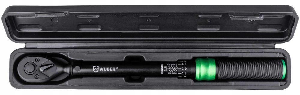 Klucz dynamometryczny 1/2" 10–60Nm z blokadą + certyfikat