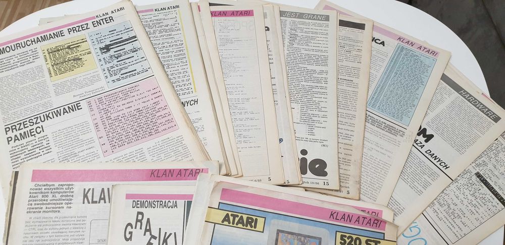 Starocie z Gdyni - Klan ATARI materiały ponad 100 kartek