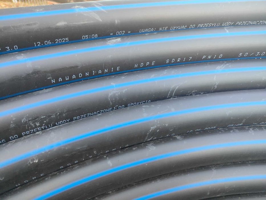 Rura PE 50mmx3mm do wody  200m