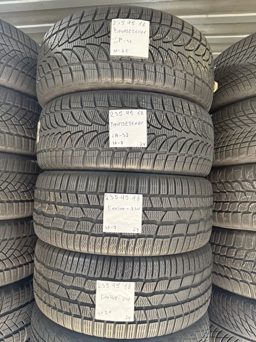 235/45/18 зима Continental Brigestone 7-8 мм 2024 год гарантия