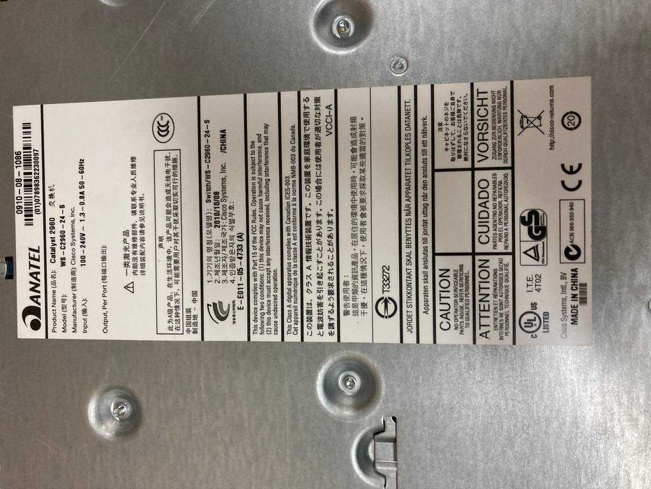 Продається світч комутатор керований Cisco WS-C2960-24-S