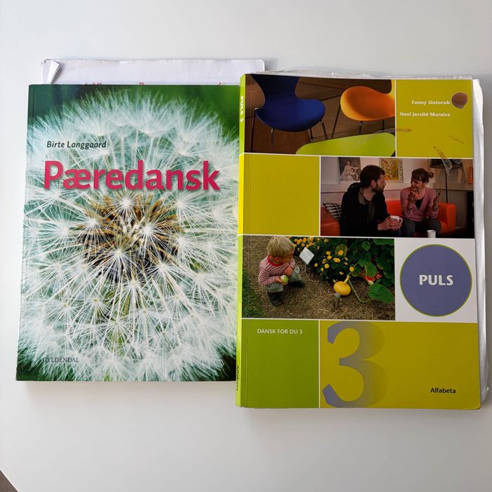 Książki do nauki duńskiego, używane stan b.dobry Pæredansk, Puls 3
