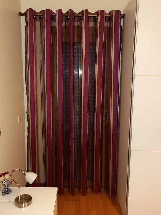 Cortinados de quarto,  completo
